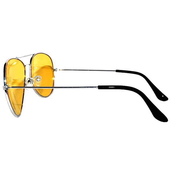 Retro Yellow Classic Aviator Sunnies - Picture 4 of 4